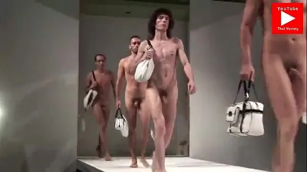 XXX Naked guys on fashion show mega cső