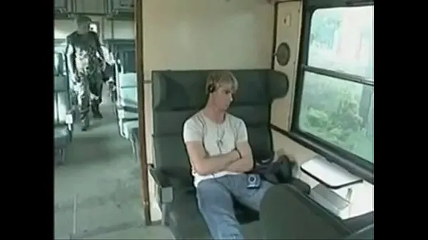 XXX Blond guys fuck on the train mega cev