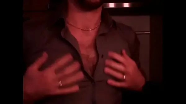 XXX Nippleplay - hairy chest - open shirt mega Tube