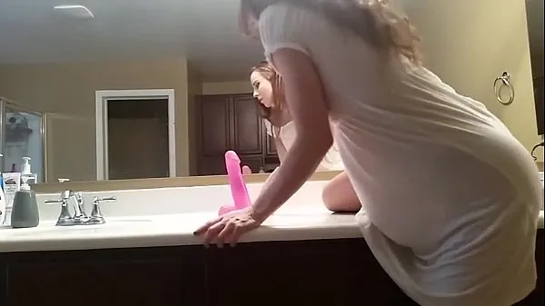 XXX hot teen from rides dildo in front of mirror mega Tube