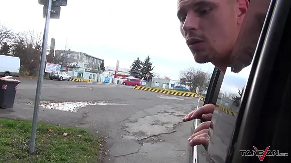 XXX Takevan Crazy homeless teenager fucked extremly raw in driving car megaputki