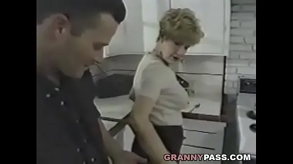 XXX Granny Fucks Young Dick In The Kitchen mega Tube