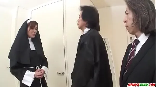 XXX First hardcore experience for Japan nun, Hitomi Kanou mega rør