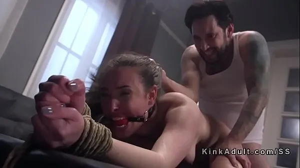 XXX Tied up slave gagged and anal fucked mega Tube