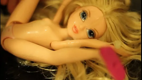 XXX My cute blonde Moxie Girlz doll is a sexy CUM SLUT (bukkake compilation mega cev