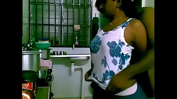 XXX See maid banged by boss in the kitchen หลอดเมกะ