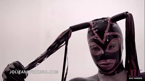XXX Trans mistress in latex exclusive scene with dominated slave fucked hard mega cső