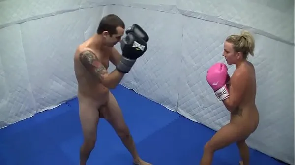 XXX Dre Hazel defeats guy in competitive nude boxing match ống lớn