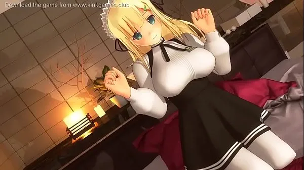 XXX Teen Anime Maid loves cum megarør