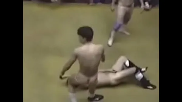 XXX Crazy Japanese wrestling match leads to wrestlers and referees getting naked megarør
