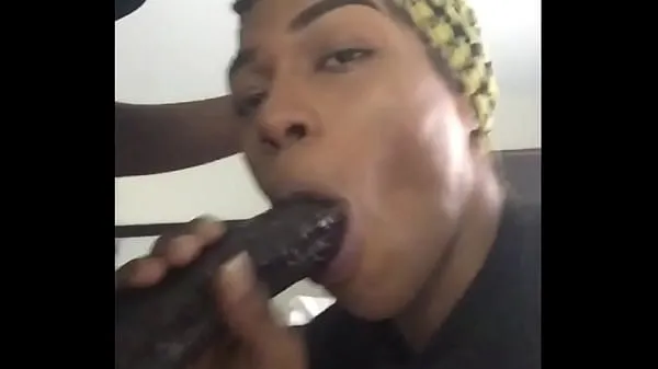 XXX I can swallow ANY SIZE ..challenge me!” - LibraLuve Swallowing 12" of Big Black Dick mega cev
