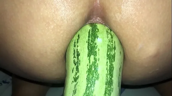 XXX extreme anal dilation - zucchini mega Tube