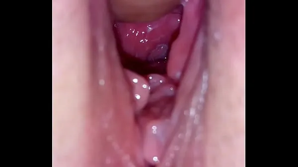 XXX Close-up inside cunt hole and ejaculation巨型管
