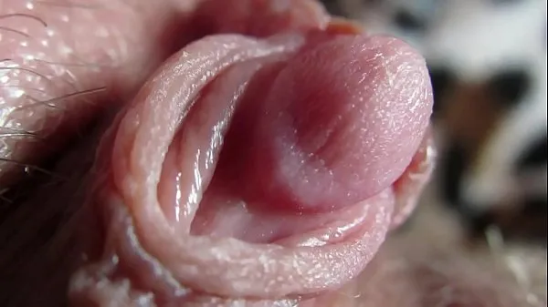 XXX Extreme close up on my huge clit head pulsating巨型管