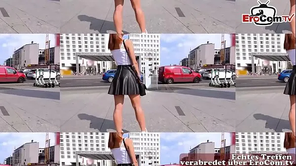 XXX young 18yo au pair tourist teen public pick up from german guy in berlin over EroCom Date public pick up and bareback fuck mega Tube