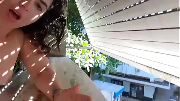 XXX Crazy girl giving my little holes in the window for all the hot neighbors want to fuck me too หลอดเมกะ