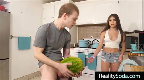 XXX step Brother fucks stepsister instead of watermelon ống lớn