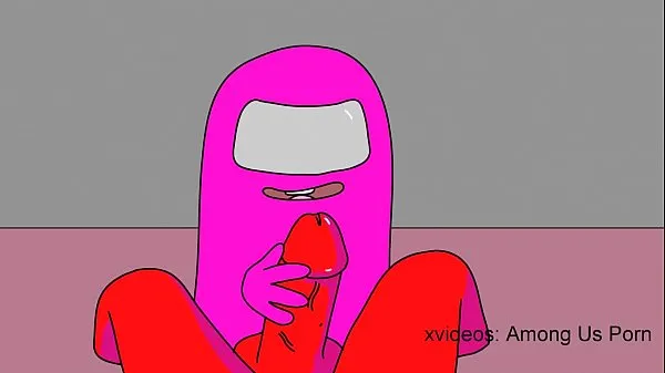 XXX Among us porn - Pink SUCK a RED DICK mega Tube