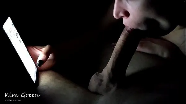 XXX hot Wife Sucks Husband's Cock While Scrolling Instagram - Amateur homegirl, hot young girl loves to suck big dick and get cum in mouth Homevideo Passionate gladly Blowjob巨型管