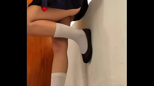 XXX Teenage fucked and creampied standing against the window in empty classroom หลอดเมกะ