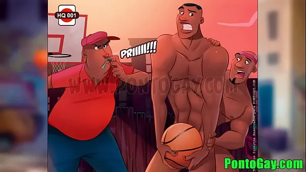 XXX Gifted males playing basketball μέγα σωλήνα