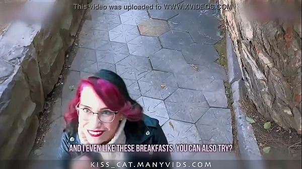 XXX KISSCAT Love Breakfast with Sausage - Public Agent Pickup Russian Student for Outdoor Sex 메가 튜브