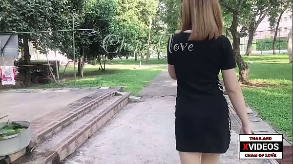 XXX Thai girl showing her pussy outdoors mega Tube