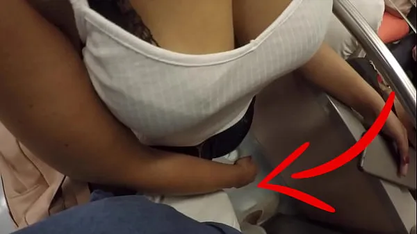 XXX Unknown Blonde Milf with Big Tits Started Touching My Dick in Subway ! That's called Clothed Sex 메가 튜브