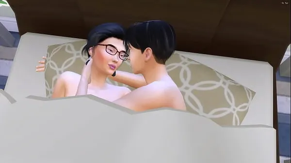 XXX Asian step Brother Sneaks Into His Bed After Masturbating In Front Of The Computer - Asian Family ống lớn