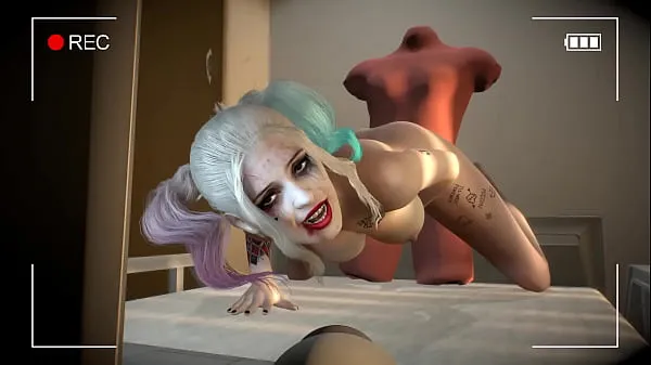 XXX Harley Quinn sexy webcam Show - 3D Porn巨型管