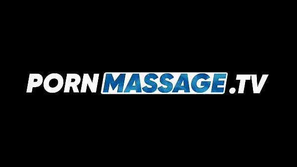 XXX Lesbian Babes Plays With Her Big Natural Boobs in a Oily Massage | PornMassageTV mega Tube