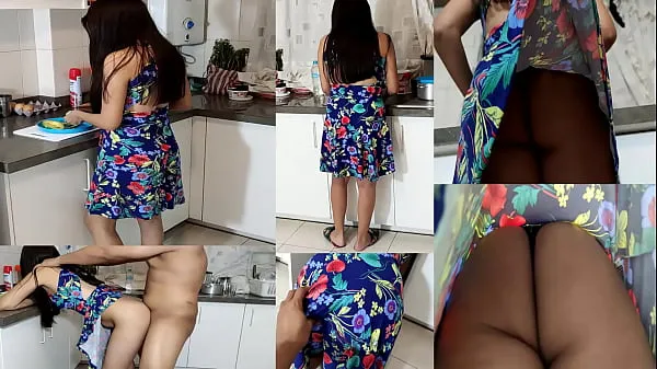 XXX step Daddy Won't Please Tell You Fucked Me When I Was Cooking - Stepdad Bravo Takes Advantage Of His Stepdaughter In The Kitchen หลอดเมกะ