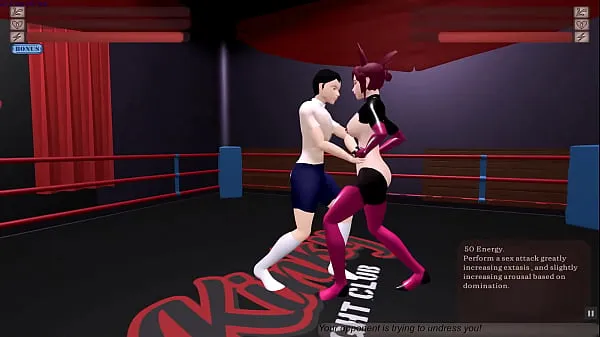 XXX Kinky Fight Club [Wrestling Hentai game] Ep.1 hard pegging sex fight on the ring for a slutty bunnygirl mega Tube