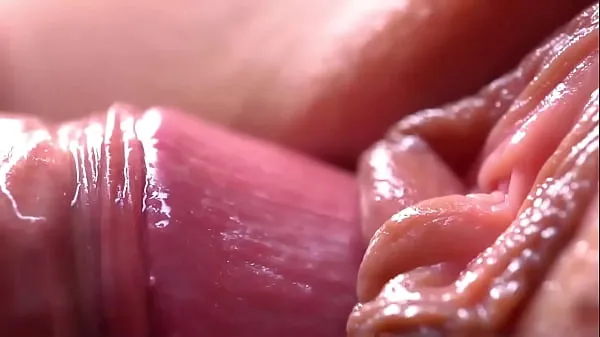 XXX Extremily close-up pussyfucking. Macro Creampie ống lớn
