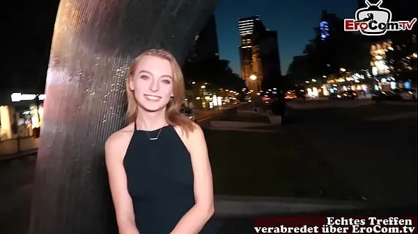 XXX Cute german blonde Teen with small tits at a real Fuckdate أنبوب ضخم