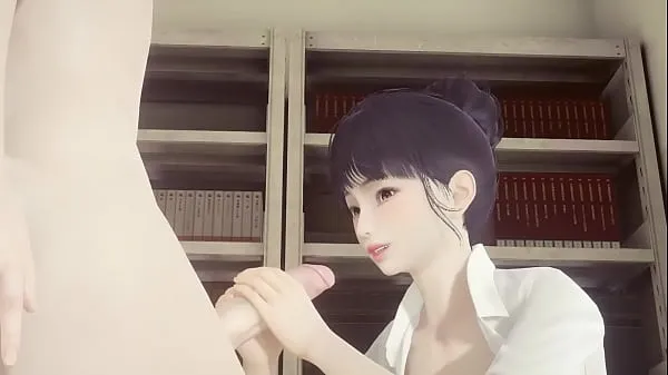 XXX Hentai Uncensored - Shoko jerks off and cums on her face and gets fucked while grabbing her tits - Japanese Asian Manga Anime Game Porn ống lớn