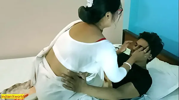 XXX Indian sexy nurse best xxx sex in hospital !! with clear dirty Hindi audio 메가 튜브