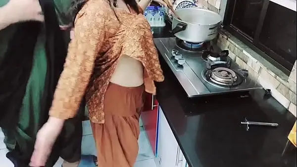 XXX Pakistani XXX House Wife,s Both Holes Fucked In Kitchen With Clear Hindi Audio ống lớn