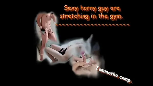 XXX Sexy horny guy are stretching in the gym (Tom Ondra Motho μέγα σωλήνα
