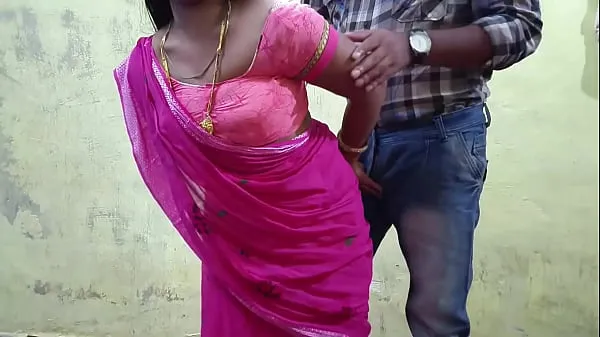 XXX Sister-in-law looks amazing wearing pink saree, today I will not leave sister-in-law, I will keep her pussy torn หลอดเมกะ
