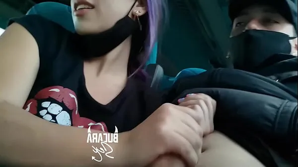 XXX Fucking in a copetran bus with a stranger who paid my ticket ống lớn