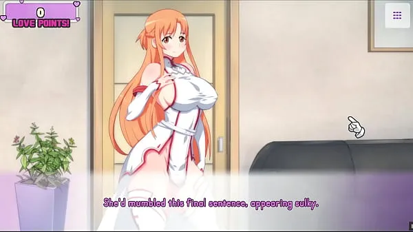 XXX Waifu Hub [Hentai parody game PornPlay ] Ep.1 Asuna Porn Couch casting - this naughty lady from sword Art Online want to be a pornstar megarør