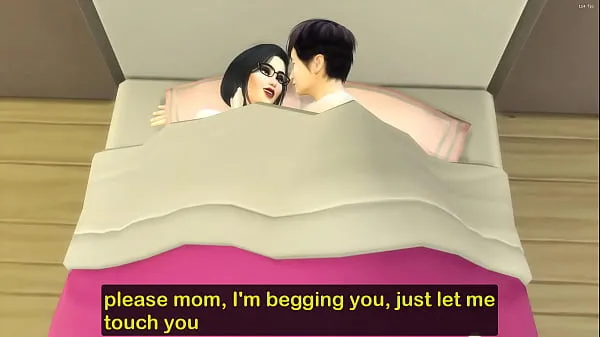 XXX Japanese Step-mom and virgin step-son share the same bed at the hotel room on a business trip میگا ٹیوب