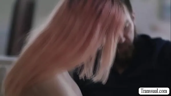 XXX Pink haired TS comforted by her bearded stepdad by licking her ass to makes it wet and he then fucks it so deep and hard मेगा ट्यूब