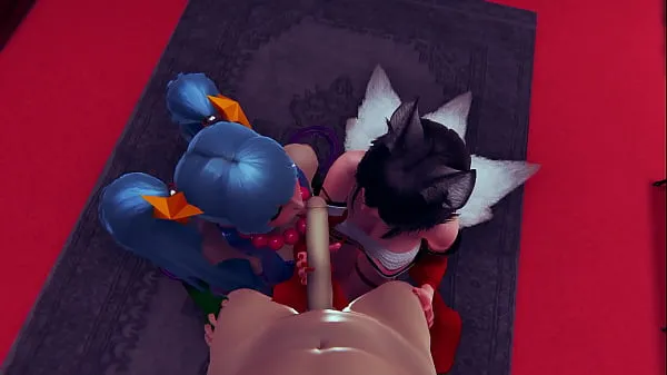 XXX KDA Ahri and Sona - maven of the strings doing the best blowjob for me - group porn 3d animation sfm میگا ٹیوب