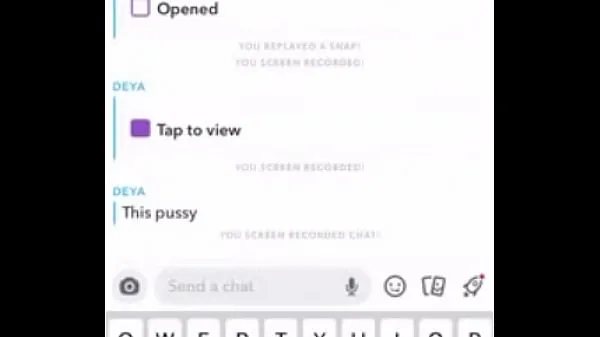 XXX Teen Latina slut snapchats a video of her pussy for me mega Tube