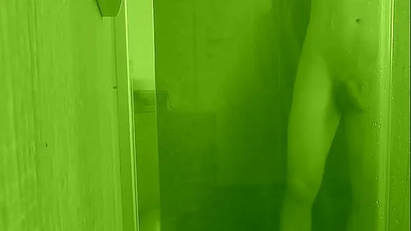 XXX Shower handjobing my cock mega Tube