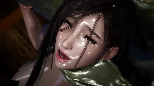 XXX Tifa gets her tight pussy stretched by a massive Orc Cock巨型管