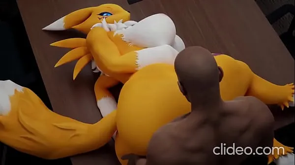 XXX Renamon and her black daddy fucking in her office ống lớn