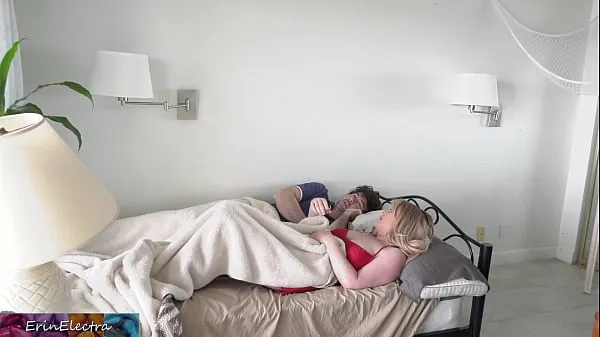 XXX Stepmom shares a single hotel room bed with stepson 메가 튜브